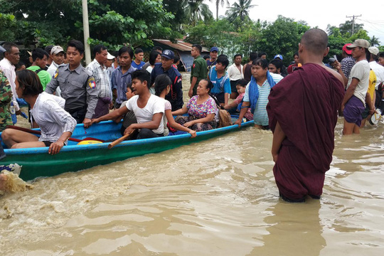 Myanmar:[-]Vỡ[-]đập,[-]100[-]ngôi[-]làng[-]ngập[-]trong[-]nước[-]lũ